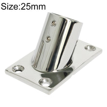 Load image into Gallery viewer, Thicken 316 Stainless Steel 60-Degree Square Tube Base Marine Boat Hardwares, Specifications:, 22mm, 25mm