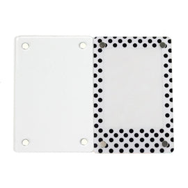 3 Inch Photo Acrylic Photo Frame Refrigerator Magnetic Sticker For Polaroid, 98 Persent Translucent, Wave Point, Pink, Blue