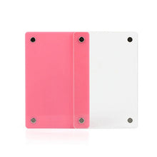 Load image into Gallery viewer, 3 Inch Photo Acrylic Photo Frame Refrigerator Magnetic Sticker For Polaroid, 98 Persent Translucent, Wave Point, Pink, Blue