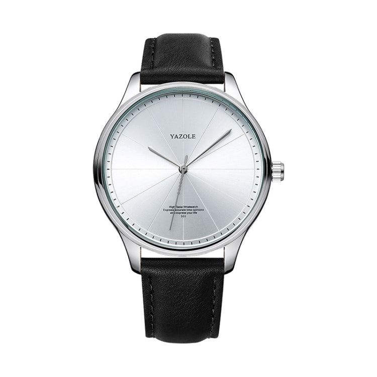 YAZOLE 503 Simple Line Pattern Dial Men Quartz Watch