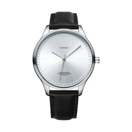 YAZOLE 503 Simple Line Pattern Dial Men Quartz Watch