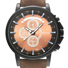 Load image into Gallery viewer, YAZOLE 322 Arabic Numerals Dial Sports Belt Watch Men Luminous Business Quartz Watch