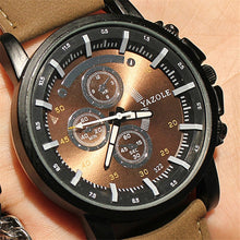 Load image into Gallery viewer, YAZOLE 322 Arabic Numerals Dial Sports Belt Watch Men Luminous Business Quartz Watch