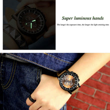 Load image into Gallery viewer, YAZOLE 322 Arabic Numerals Dial Sports Belt Watch Men Luminous Business Quartz Watch
