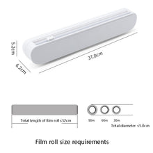 Load image into Gallery viewer, Suction Cup Type Cling Film Cutter Household Plastic Wrap Adjustable Storage Cutting Box, Suction Cup Cling Film Cutter