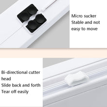 Load image into Gallery viewer, Suction Cup Type Cling Film Cutter Household Plastic Wrap Adjustable Storage Cutting Box, Suction Cup Cling Film Cutter