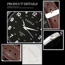 Load image into Gallery viewer, YAZOLE 281 Dual Digital Dial Simple Retro Business Couple Quartz Watch