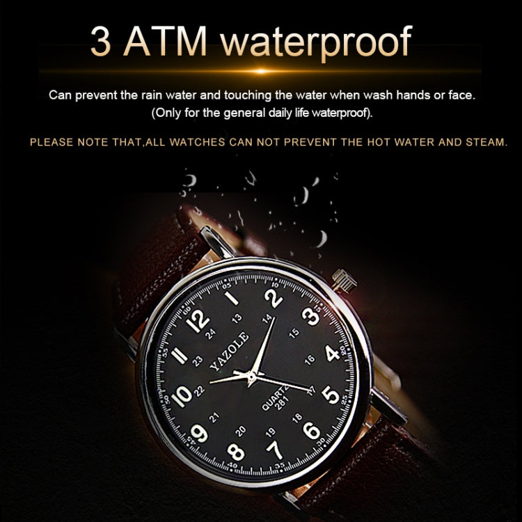 YAZOLE 281 Dual Digital Dial Simple Retro Business Couple Quartz Watch