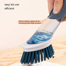 Load image into Gallery viewer, Kitchen Oil Dirty Pan Brush Can Add Detergent Sponge Brush Long Handle Cleaning Brush, Blue, Pink, Gray