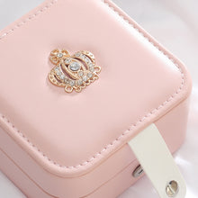 Load image into Gallery viewer, XH-001 Simple Creative Travel Portable Leather Earrings Jewelry Box, 11x11x5.8 cm