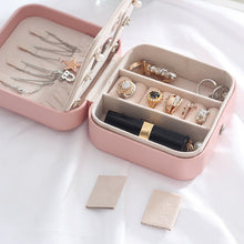 Load image into Gallery viewer, XH-001 Simple Creative Travel Portable Leather Earrings Jewelry Box, 11x11x5.8 cm