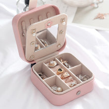 Load image into Gallery viewer, XH-001 Simple Creative Travel Portable Leather Earrings Jewelry Box, 11x11x5.8 cm