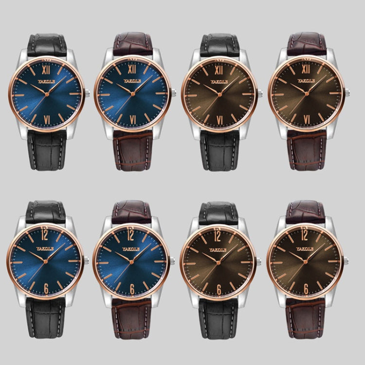 YAZOLE Simple Digital Two-color Dial Quartz Men Watch