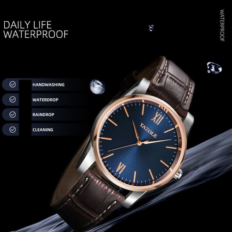 YAZOLE Simple Digital Two-color Dial Quartz Men Watch