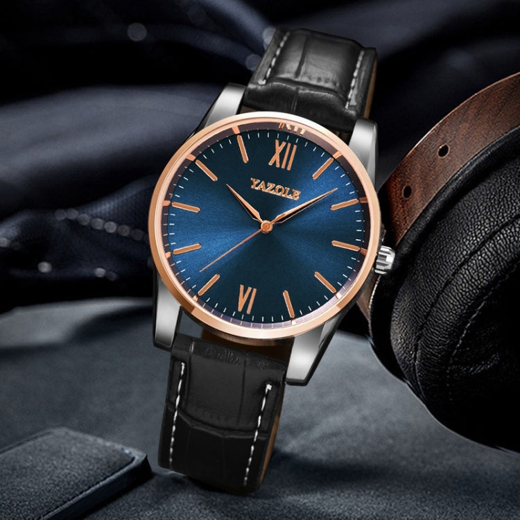 YAZOLE Simple Digital Two-color Dial Quartz Men Watch