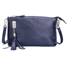 Load image into Gallery viewer, Ladies Fringed One-Shoulder Diagonal Bag Large-Capacity Casual Bag, Red, Navy Blue, Black, Brown, Deep Purple, Rose Red, Light Brown, Light Purple, Royal Blue