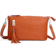 Load image into Gallery viewer, Ladies Fringed One-Shoulder Diagonal Bag Large-Capacity Casual Bag, Red, Navy Blue, Black, Brown, Deep Purple, Rose Red, Light Brown, Light Purple, Royal Blue