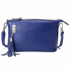 Load image into Gallery viewer, Ladies Fringed One-Shoulder Diagonal Bag Large-Capacity Casual Bag, Red, Navy Blue, Black, Brown, Deep Purple, Rose Red, Light Brown, Light Purple, Royal Blue