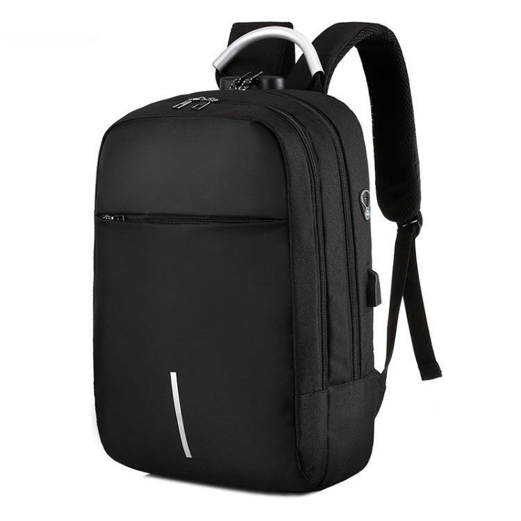 Men Password Lock Backpack Business Casual Anti-Theft Computer Bag With External USB Port