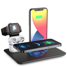 Load image into Gallery viewer, HQ-UD17 4 in 1 Wireless Charger Phone Holder Charging Base for iPhone, iWatch, AirPods and Other Android Phones, HQ-UD17