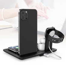 Load image into Gallery viewer, HQ-UD17 4 in 1 Wireless Charger Phone Holder Charging Base for iPhone, iWatch, AirPods and Other Android Phones, HQ-UD17