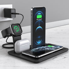 Load image into Gallery viewer, HQ-UD17 4 in 1 Wireless Charger Phone Holder Charging Base for iPhone, iWatch, AirPods and Other Android Phones, HQ-UD17