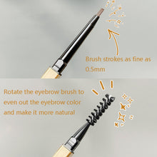 Load image into Gallery viewer, 3 PCS MAYCHEER 3117 Small Gold Bars Double Eyebrow Pencil Thin Head Waterproof Non-bleeding Eyebrow Pencil, 1 Deep Coffee Color, 2 Light Coffee Color, 3 Black Gray, 4 Gray Brown, 5 Moss Green
