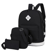Load image into Gallery viewer, 3 in 1 College Style Casual Backpack Student USB Charging Backpack