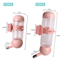 Load image into Gallery viewer, Pet Waterer Hanging Type Pet Water Cup, 350ml (Blue), 350ml (Pink), 350ml (Light Green), 500ml (Blue), 500ml (Pink), 500ml (Light Green)