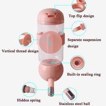 Load image into Gallery viewer, Pet Waterer Hanging Type Pet Water Cup, 350ml (Blue), 350ml (Pink), 350ml (Light Green), 500ml (Blue), 500ml (Pink), 500ml (Light Green)