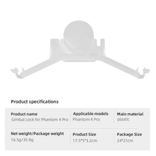 Load image into Gallery viewer, Camera Gimbal Lock Buckle Lock Holder Protection Cover For DJI Phantom 4 Pro