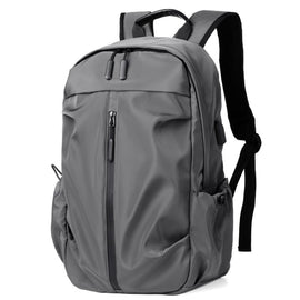 Men Oxford Backpack Business Computer Bag with External USB Port