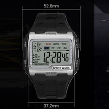 Load image into Gallery viewer, SYNOKE Square Sarge Screen Display Luminous Multifunctional Outdoor Men Sports Watch Digital Watch