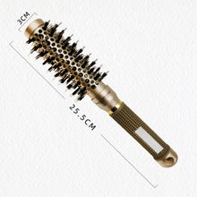Load image into Gallery viewer, High Temperature Resistant Ceramic Bristles Roller Comb Nylon Needle Cylinder Curling Comb, 25, 32, 45, 53