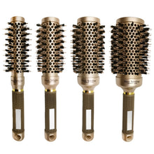 Load image into Gallery viewer, High Temperature Resistant Ceramic Bristles Roller Comb Nylon Needle Cylinder Curling Comb, 25, 32, 45, 53