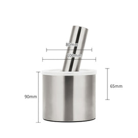 Kitchen 304 Stainless Steel Garlic Masher Spice Bean Nut Grinder, Straight Shape, Waist Shape, Drum Shape, Big Bowl Shape, Large Drum Shape