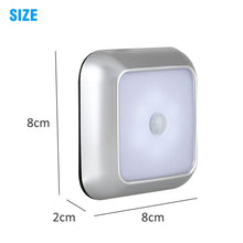 Load image into Gallery viewer, 1143 Human Body Sensation Night Light Smart Home Sensing Lights, Silver White Light, Silver Warm Light, White Shell White Light, White Shell Warm Light
