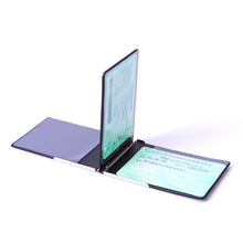Load image into Gallery viewer, Motor Vehicle Driver License Metal Document Holder, Stripe Black, Stripe Coffee, Stripe Blue, Stripe Gray