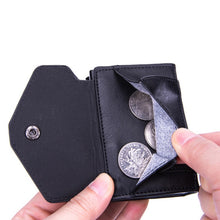 Load image into Gallery viewer, Anti-Theft Aluminum Alloy Coin Purse RFID Anti-Degaussing Automatic Pop-Up PU Bank Card Bag, Mad Horse Black, Mad Horse Aprico, Mad Horse Blue, Carbon Fiber Black
