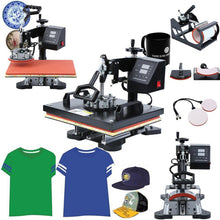 Load image into Gallery viewer, WL2938T 1200W 5 in 1 Heat Transfer Machine For T-Shirt Printing Heat Transfer Machine, EU Plug, 1200W