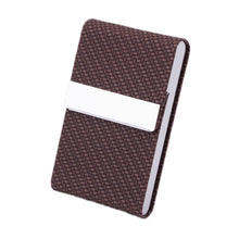 Load image into Gallery viewer, Advertising Business Card Case Business Practical Craft Gift, Red, Purple, Black, Brown, Gray, Pink, Apricot, Woven Black, Woven Coffee, Woven Blue, Woven Apricot, Woven Green