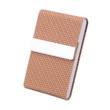 Load image into Gallery viewer, Advertising Business Card Case Business Practical Craft Gift, Red, Purple, Black, Brown, Gray, Pink, Apricot, Woven Black, Woven Coffee, Woven Blue, Woven Apricot, Woven Green