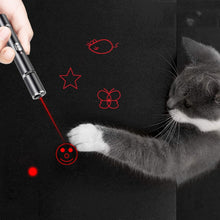 Load image into Gallery viewer, USB Rechargeable Laser Pattern Funny Cat Flashlight With Woods Purple Light Detection Lamp, Funny Cat Flashlight