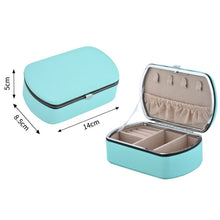 Load image into Gallery viewer, HN-001 Travel Portable Ring Lipstick Jewelry Storage Box, Necklace Version Pink, Mirror Version Pink, Necklace Version Blue, Mirror Version Blue, Necklace Version Orange, Mirror Version Orange, Necklace Version Gold, Mirror Version Gold                ...