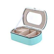 Load image into Gallery viewer, HN-001 Travel Portable Ring Lipstick Jewelry Storage Box, Necklace Version Pink, Mirror Version Pink, Necklace Version Blue, Mirror Version Blue, Necklace Version Orange, Mirror Version Orange, Necklace Version Gold, Mirror Version Gold                ...