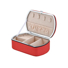Load image into Gallery viewer, HN-001 Travel Portable Ring Lipstick Jewelry Storage Box, Necklace Version Pink, Mirror Version Pink, Necklace Version Blue, Mirror Version Blue, Necklace Version Orange, Mirror Version Orange, Necklace Version Gold, Mirror Version Gold                ...