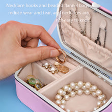 Load image into Gallery viewer, HN-001 Travel Portable Ring Lipstick Jewelry Storage Box, Necklace Version Pink, Mirror Version Pink, Necklace Version Blue, Mirror Version Blue, Necklace Version Orange, Mirror Version Orange, Necklace Version Gold, Mirror Version Gold                ...