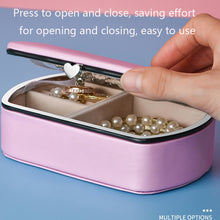 Load image into Gallery viewer, HN-001 Travel Portable Ring Lipstick Jewelry Storage Box, Necklace Version Pink, Mirror Version Pink, Necklace Version Blue, Mirror Version Blue, Necklace Version Orange, Mirror Version Orange, Necklace Version Gold, Mirror Version Gold                ...