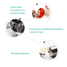 Load image into Gallery viewer, Ladies Crown Colorful Crystal Beaded Bracelet Handmade Glass Bead Bracelet, Length: 18cm, Length: 19cm, Length: 20cm, Length: 21cm
