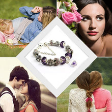 Load image into Gallery viewer, Ladies Crown Colorful Crystal Beaded Bracelet Handmade Glass Bead Bracelet, Length: 18cm, Length: 19cm, Length: 20cm, Length: 21cm